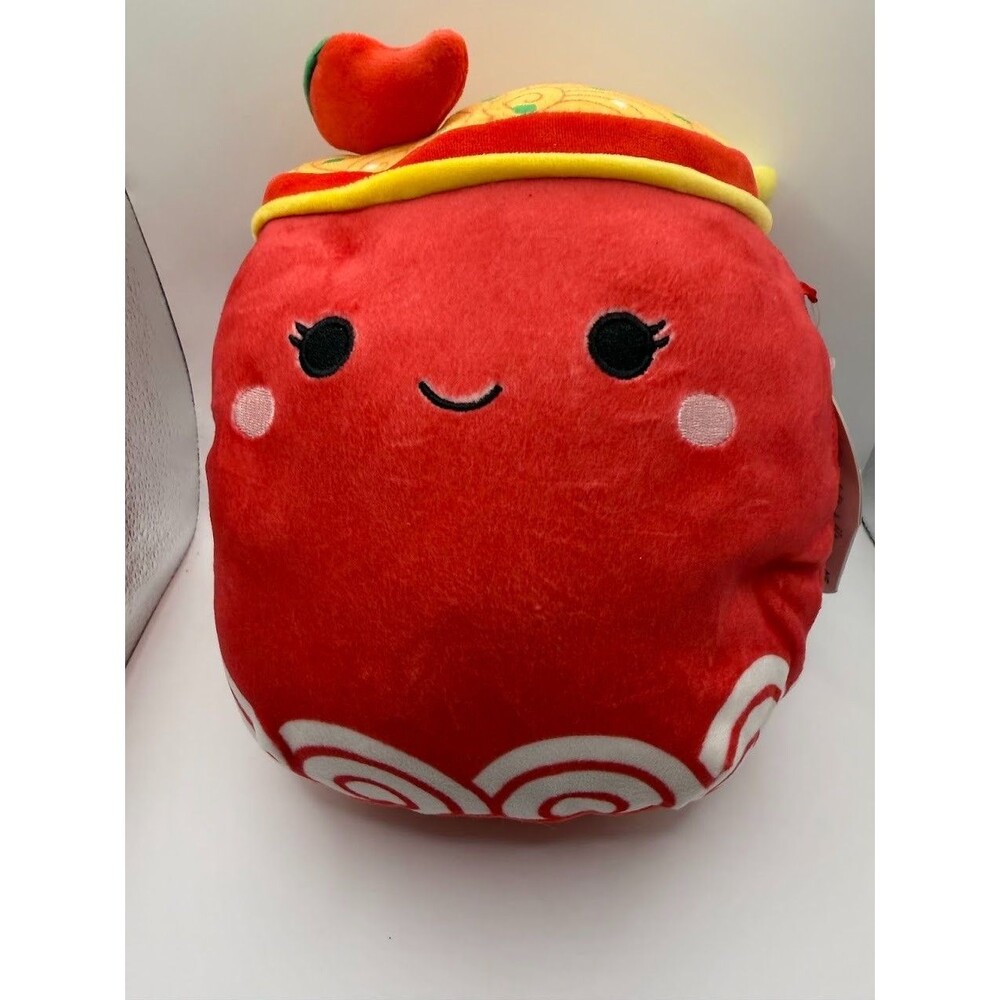Squishmallows Odion 8" Spicy Ramen Noodle Bowl Plush Kellytoy With Tag